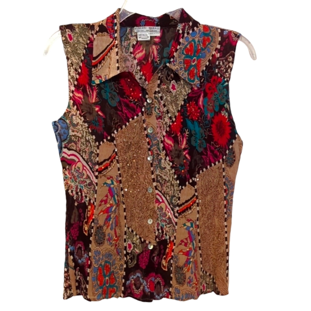 NWT NORDSTROM ALBERTO MAKALI SEQUINED TOP